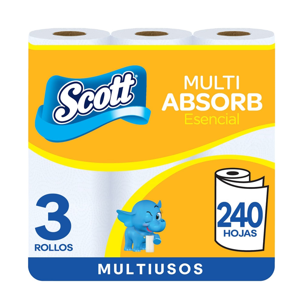 Mayordomo Doble Hoja Multi Absorb Scott 80hjs.