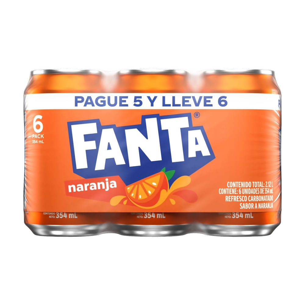 Fanta Naranja 6 Pack