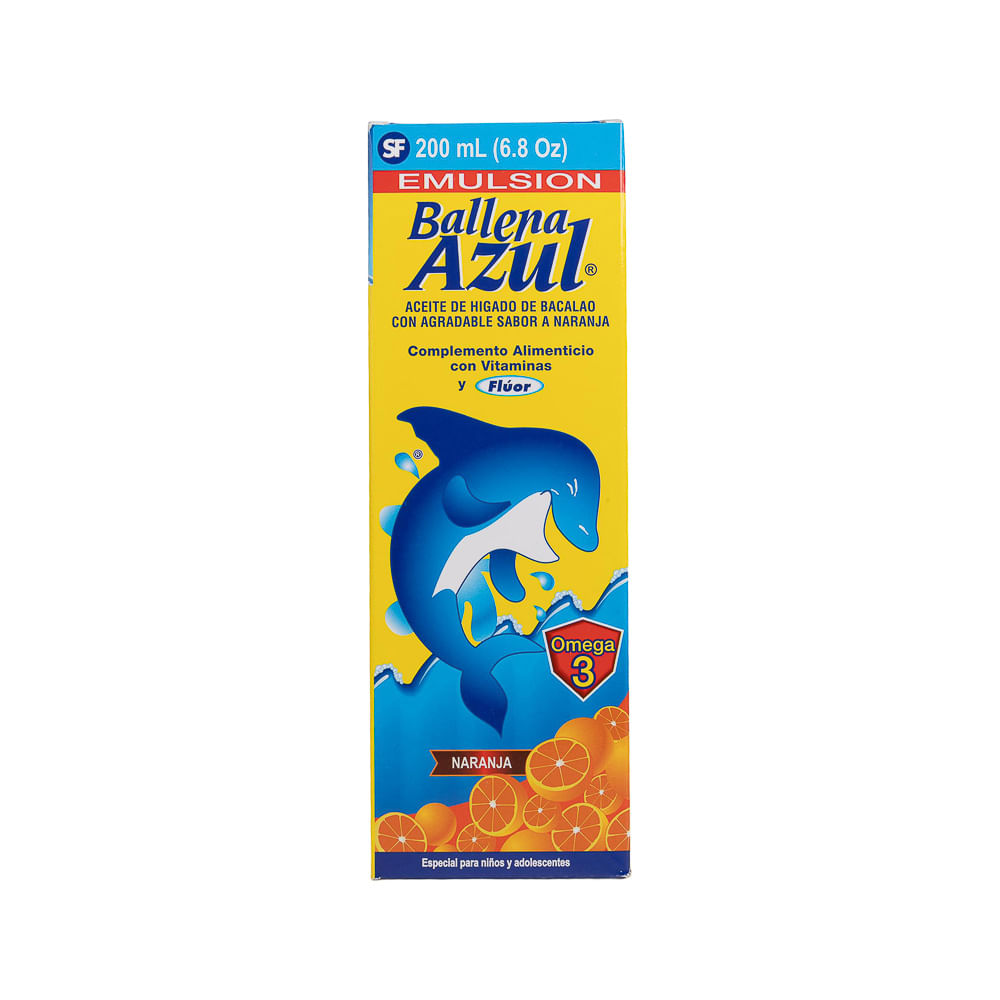 Emulsión Aceite Higado Bacalao Ballena Azul