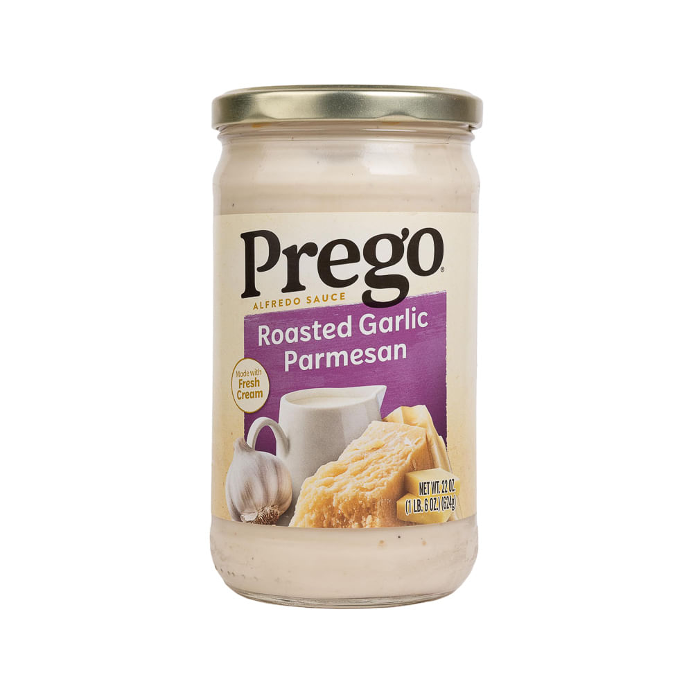 Salsa Alfredo Roasted Garlic Parmesano Prego