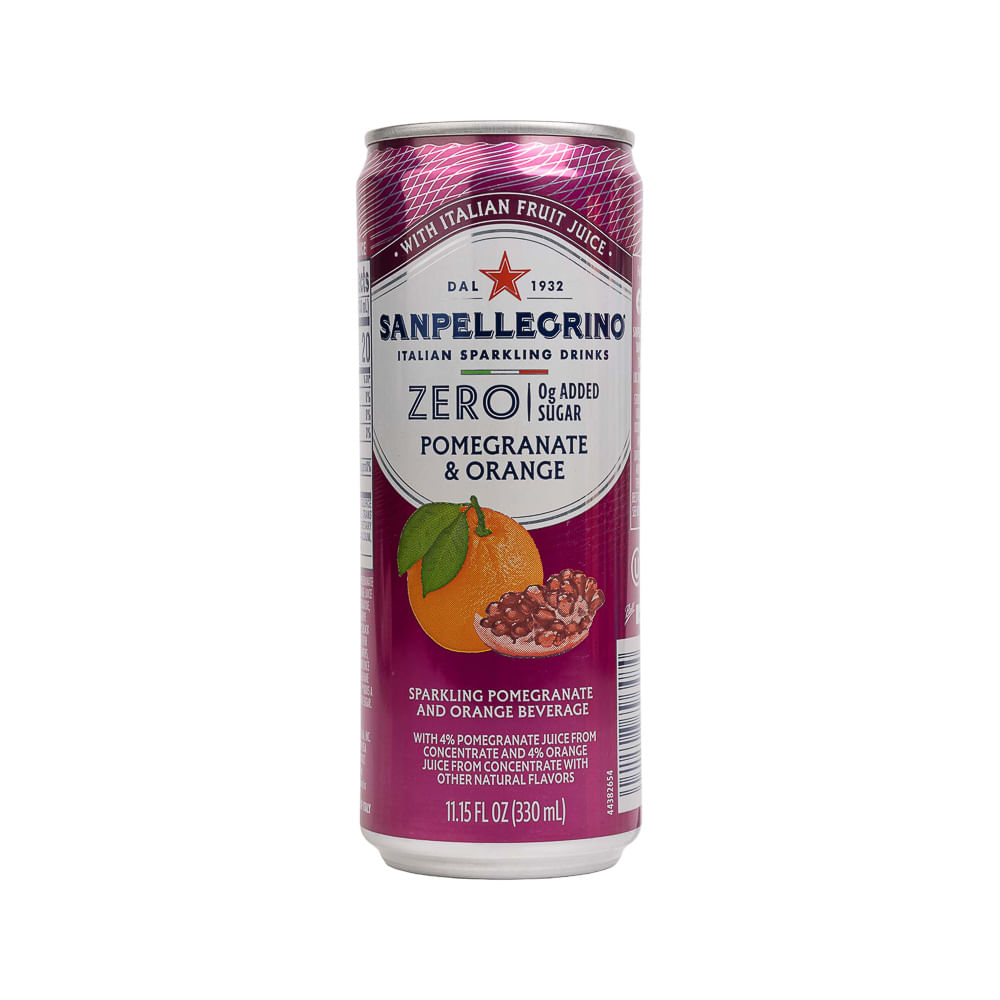 Agua Mineral Zero Granada Y Naranja San Pellegrino