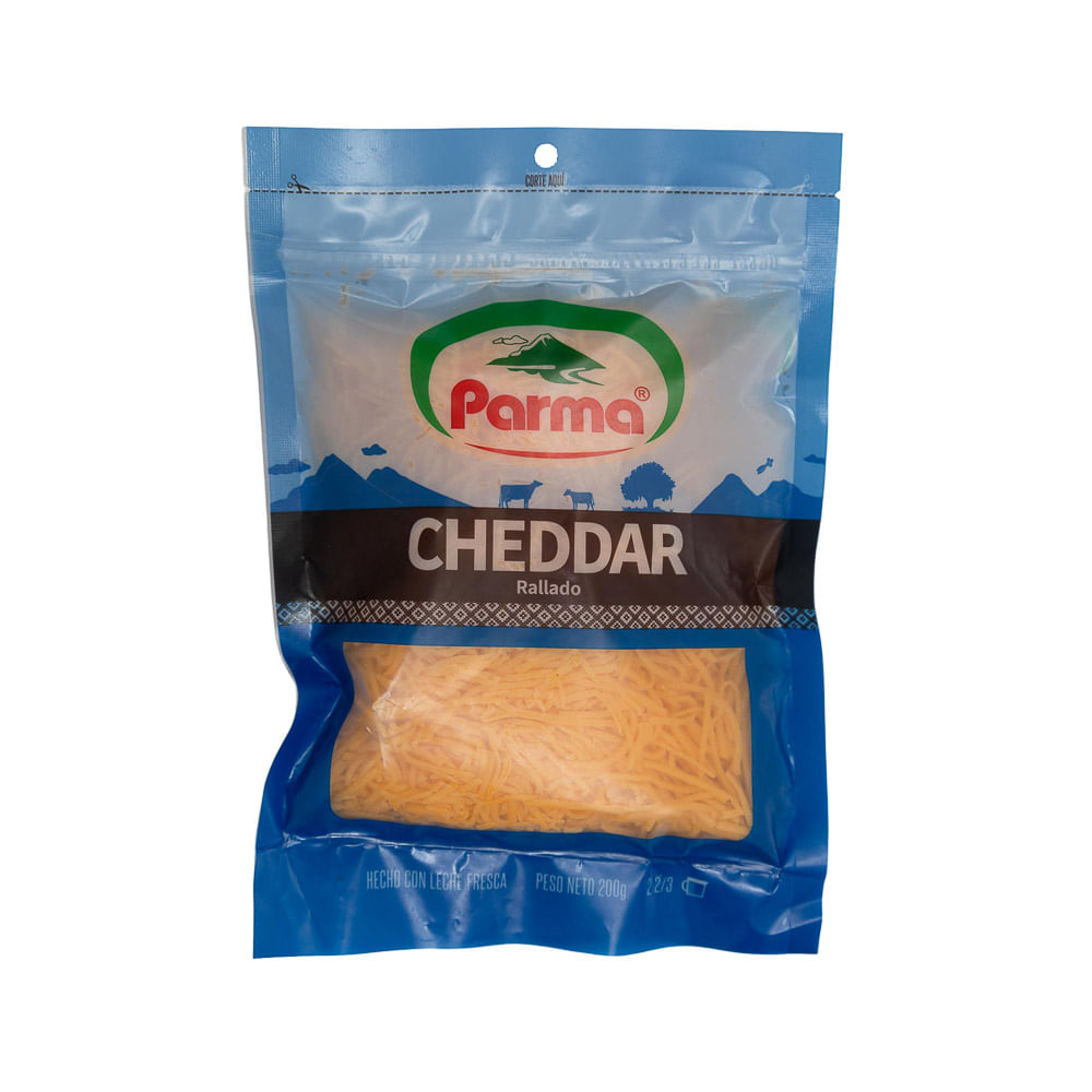 Queso Cheddar Rallado Parma