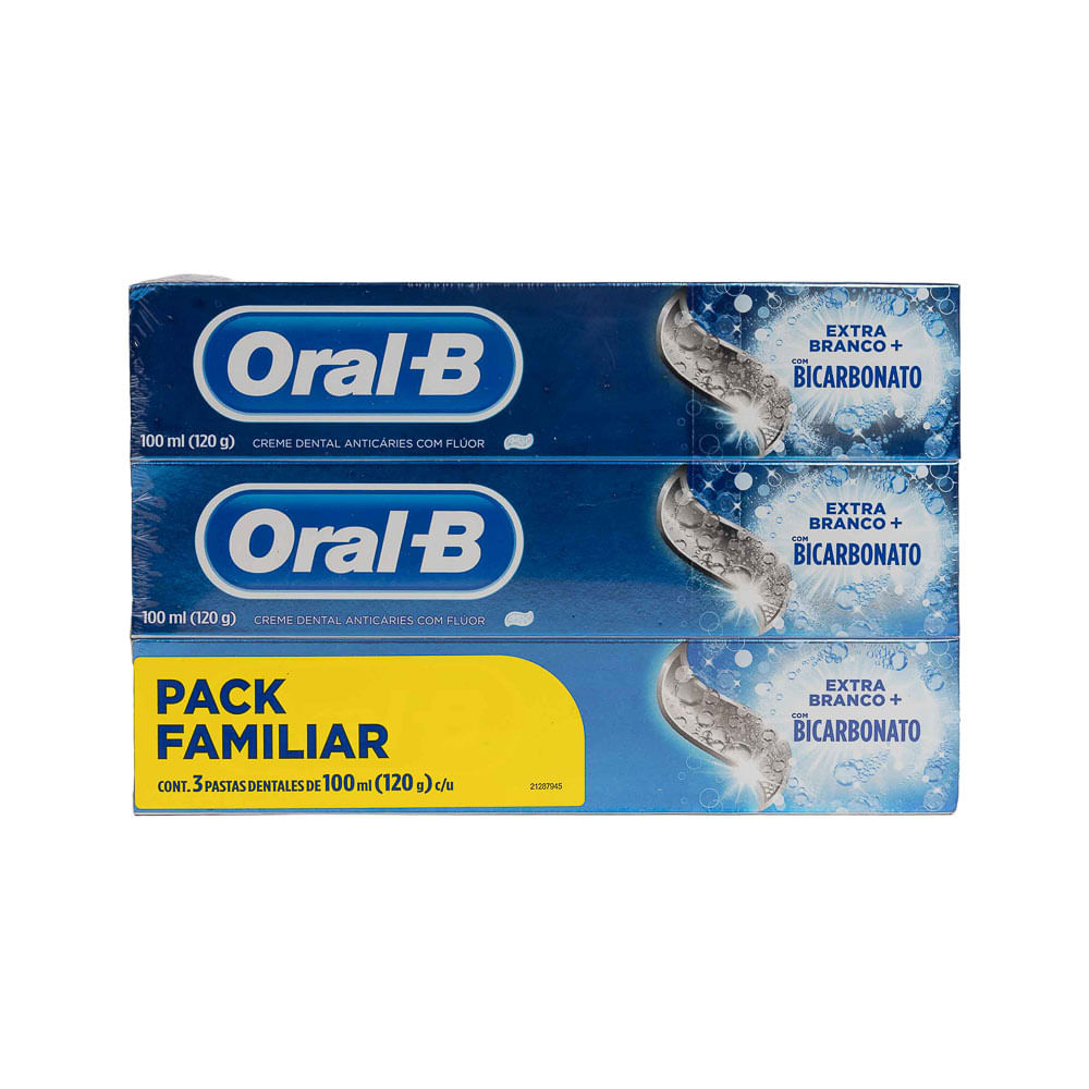 Crema Dental Bicarbonato Oral B 3 Pack