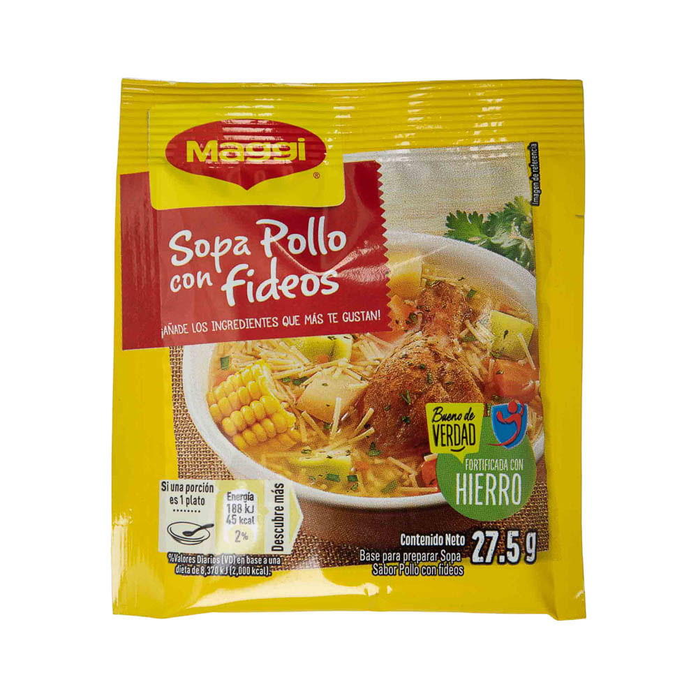 Sopa Pollo Con Fideos Maggi