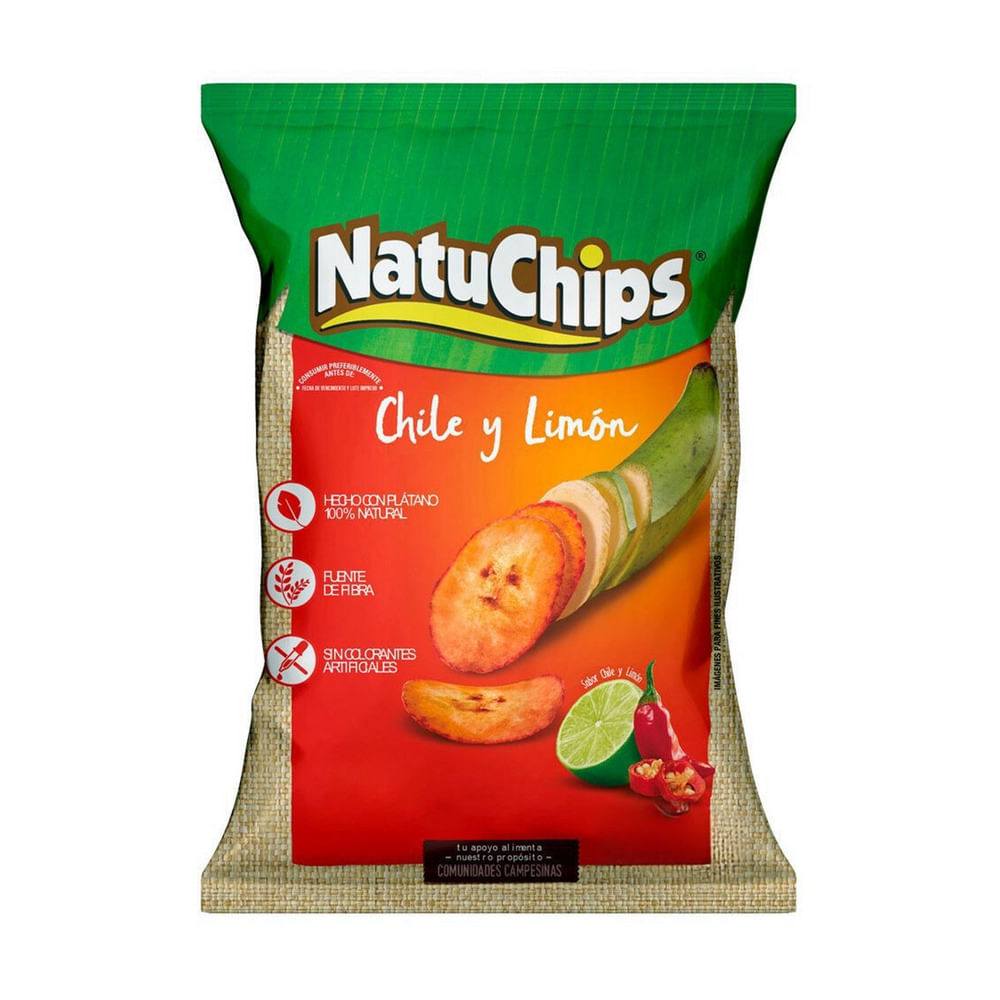 Plataninas Chile Limón Natuchips