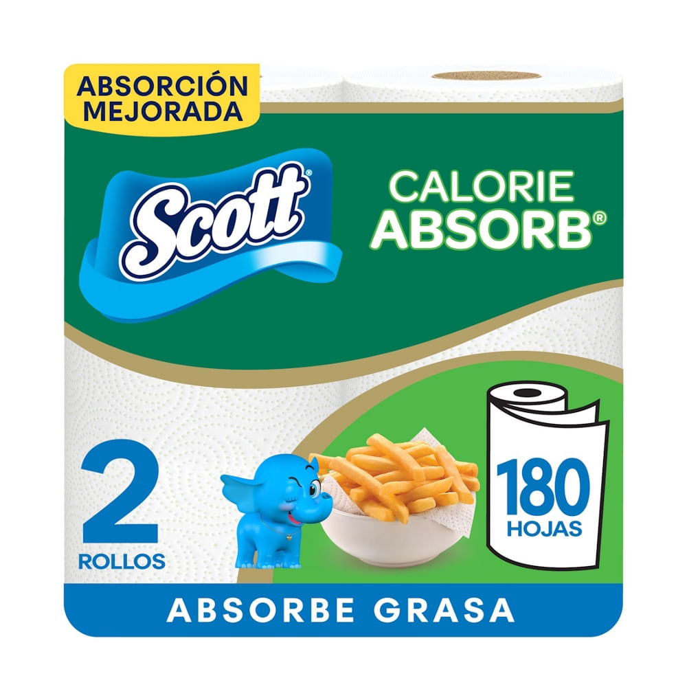 Mayordomo Doble Hoja Calorie Absorb Scott 90hjs.