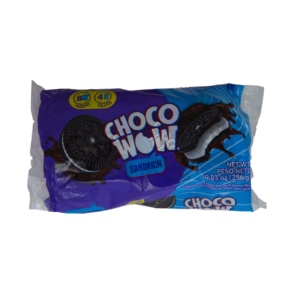 Galleta Chocolate Relleno Vainilla Choco Wow