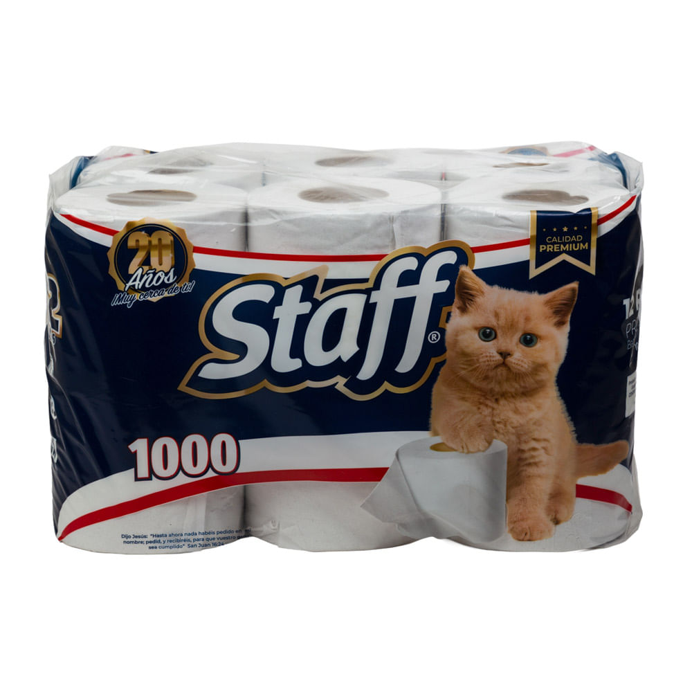 Papel Higiénico 1000 Hojas Staff