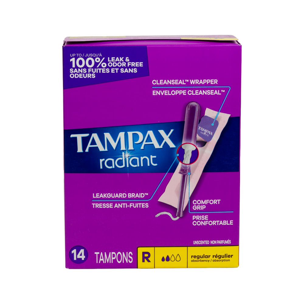 Tampones Radiant Tampax