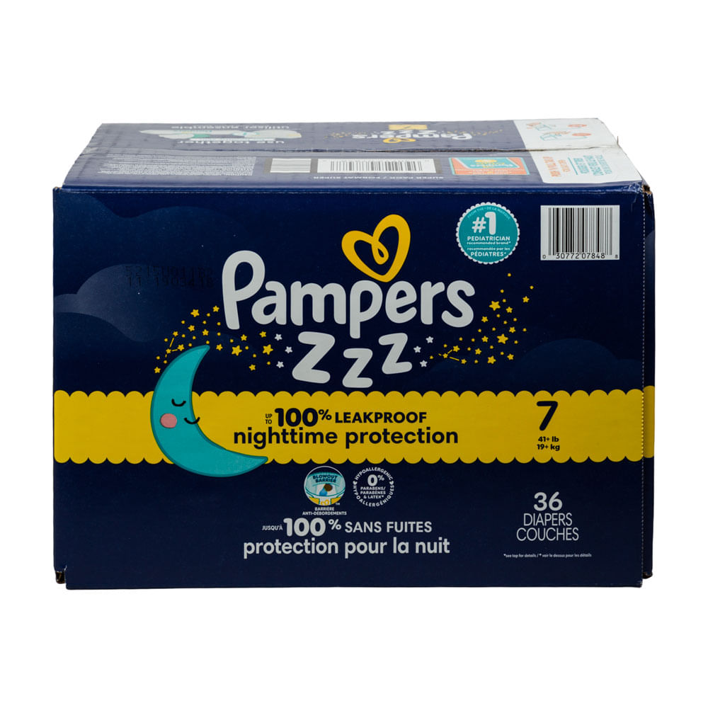 Pañal Desechable Talla 7 Overnight Pampers