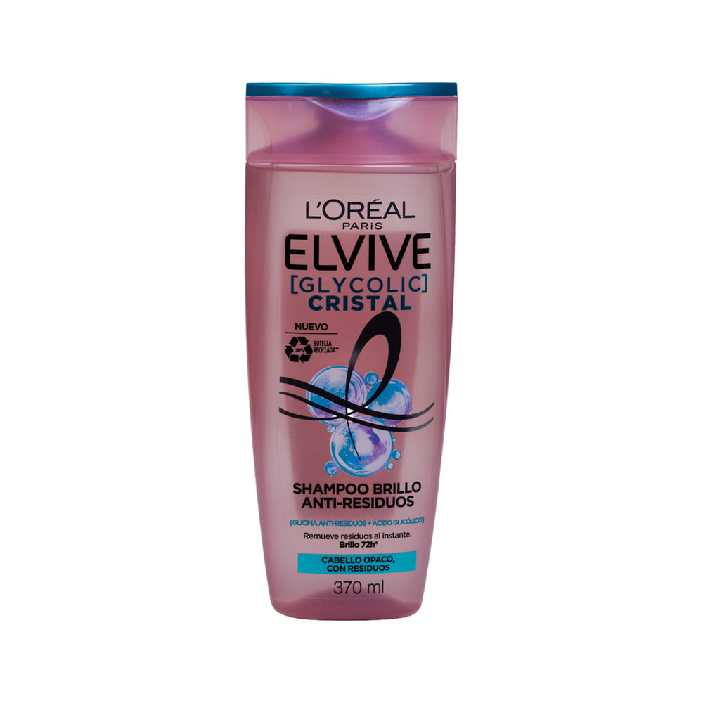 Shampoo Anti Residuo Glycolic Cristal Elvive