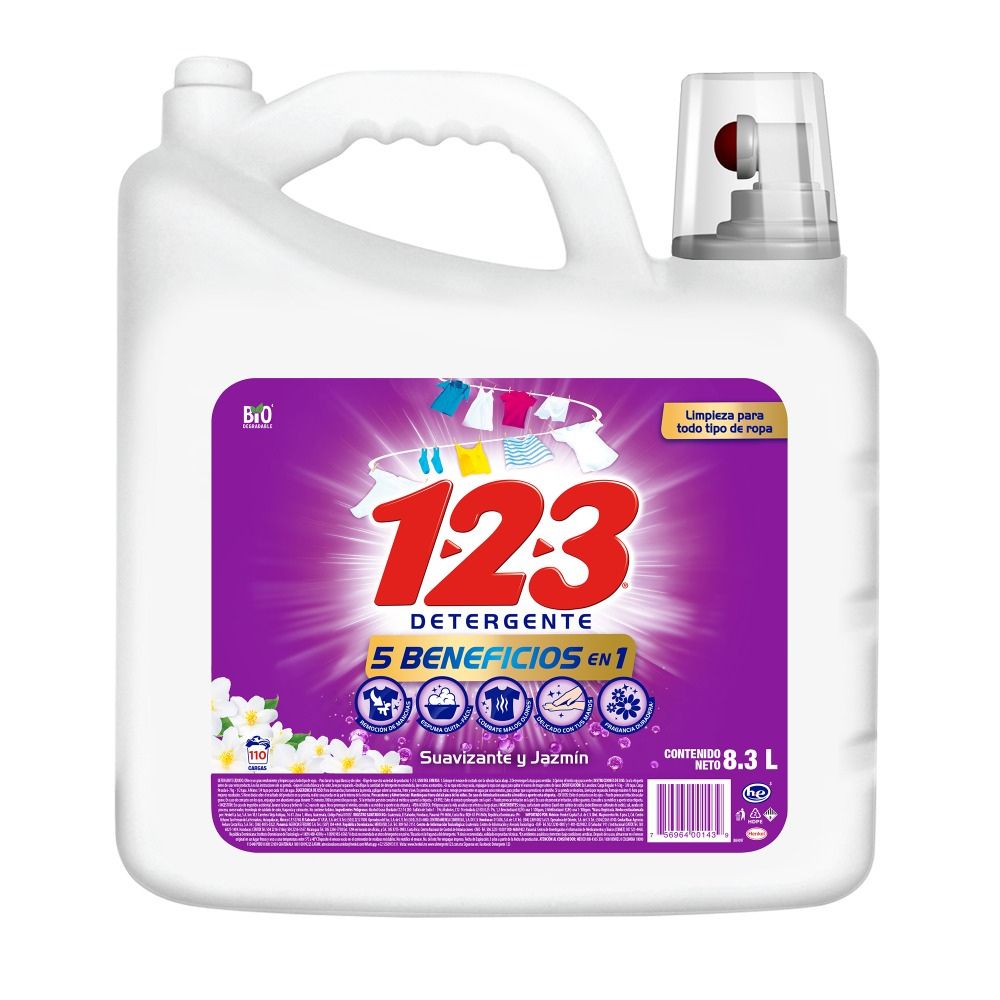 Detergente Líquido Jasmin Maxi Efecto 1-2-3