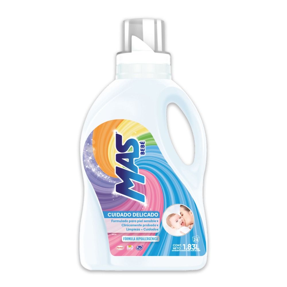 Detergente Líquido Cuidado Delicado Más Bebe