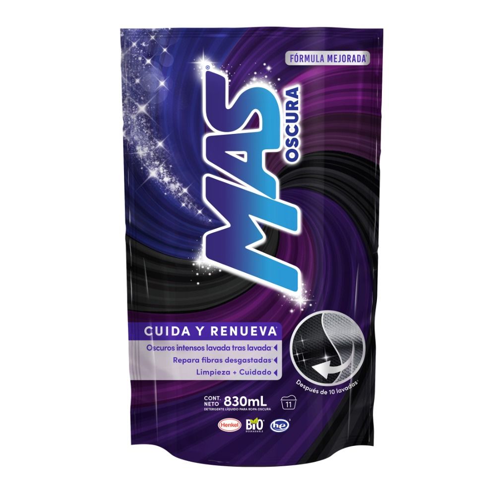 Detergente Líquido Cuidado Y Renovación Más Oscura