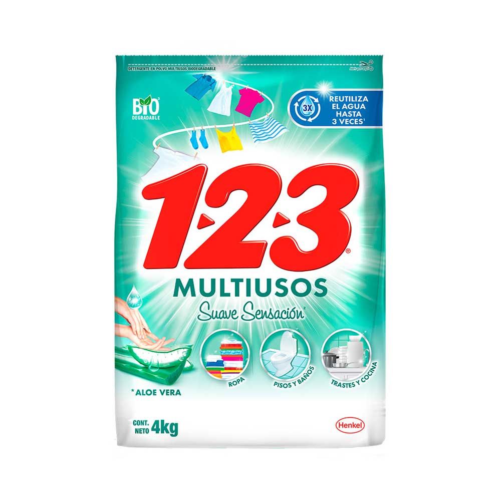Detergente Polvo Aloe Suave Sensación 1-2-3