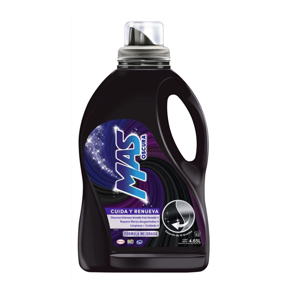 Detergente Mas Color líquido ropa oscura - 4650 ml