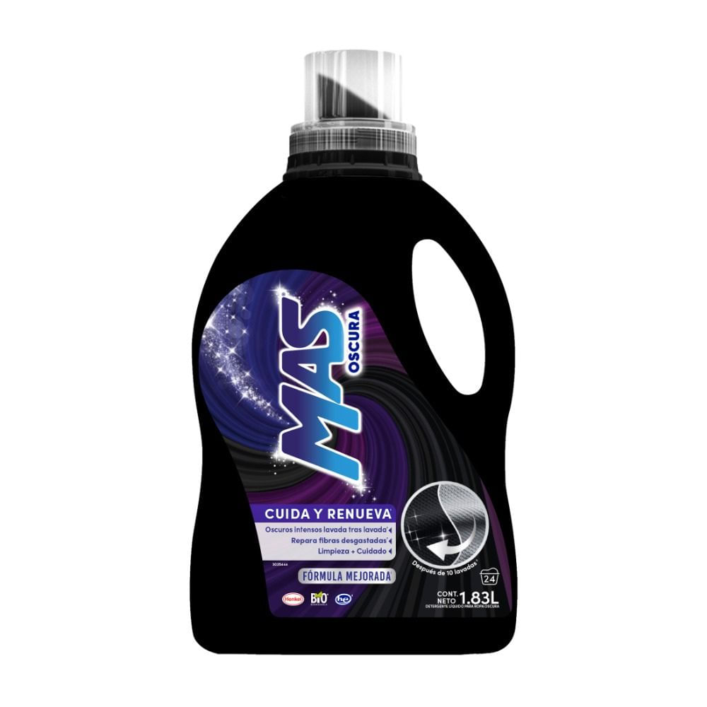 Detergente Líquido Cuidado Y Renovación Más Oscura