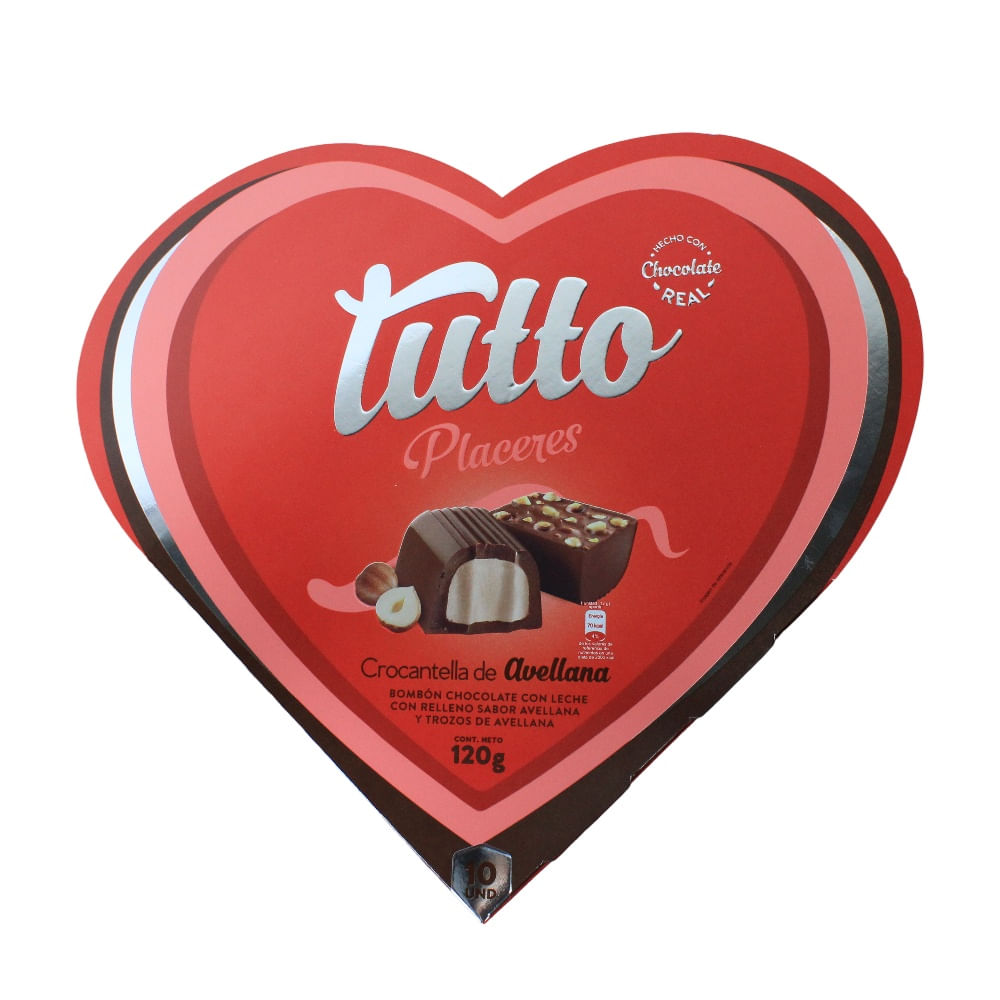 Chocolate Placeres Corazón Tutto