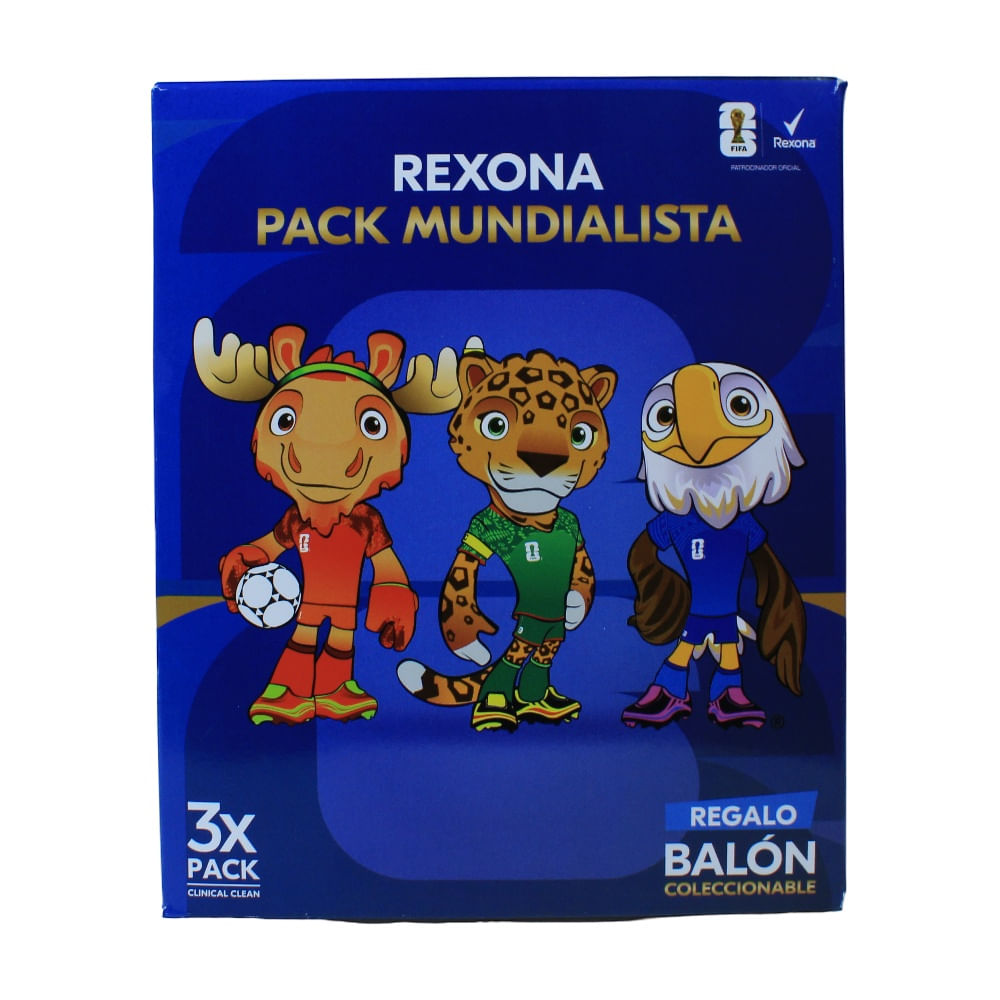 Desodorante Caballero Clean + Pelota Rexona