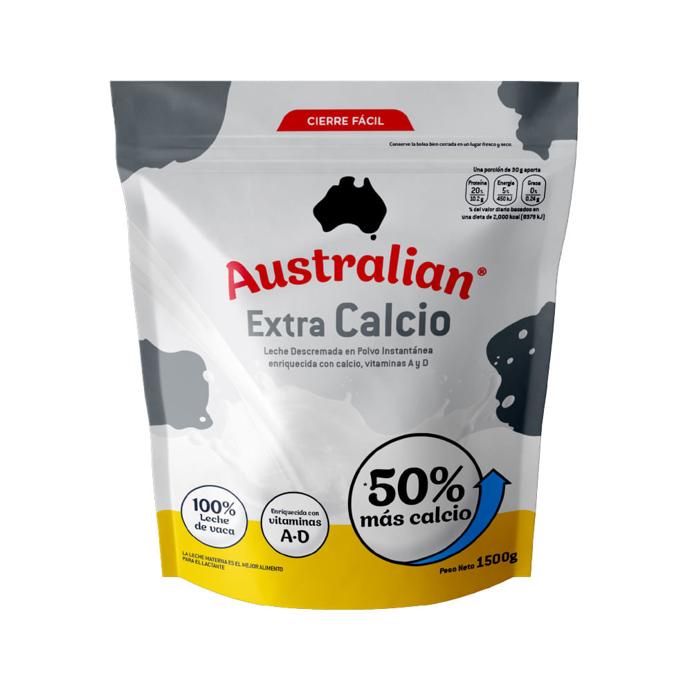 Leche Descremada Extra Calcio Australian