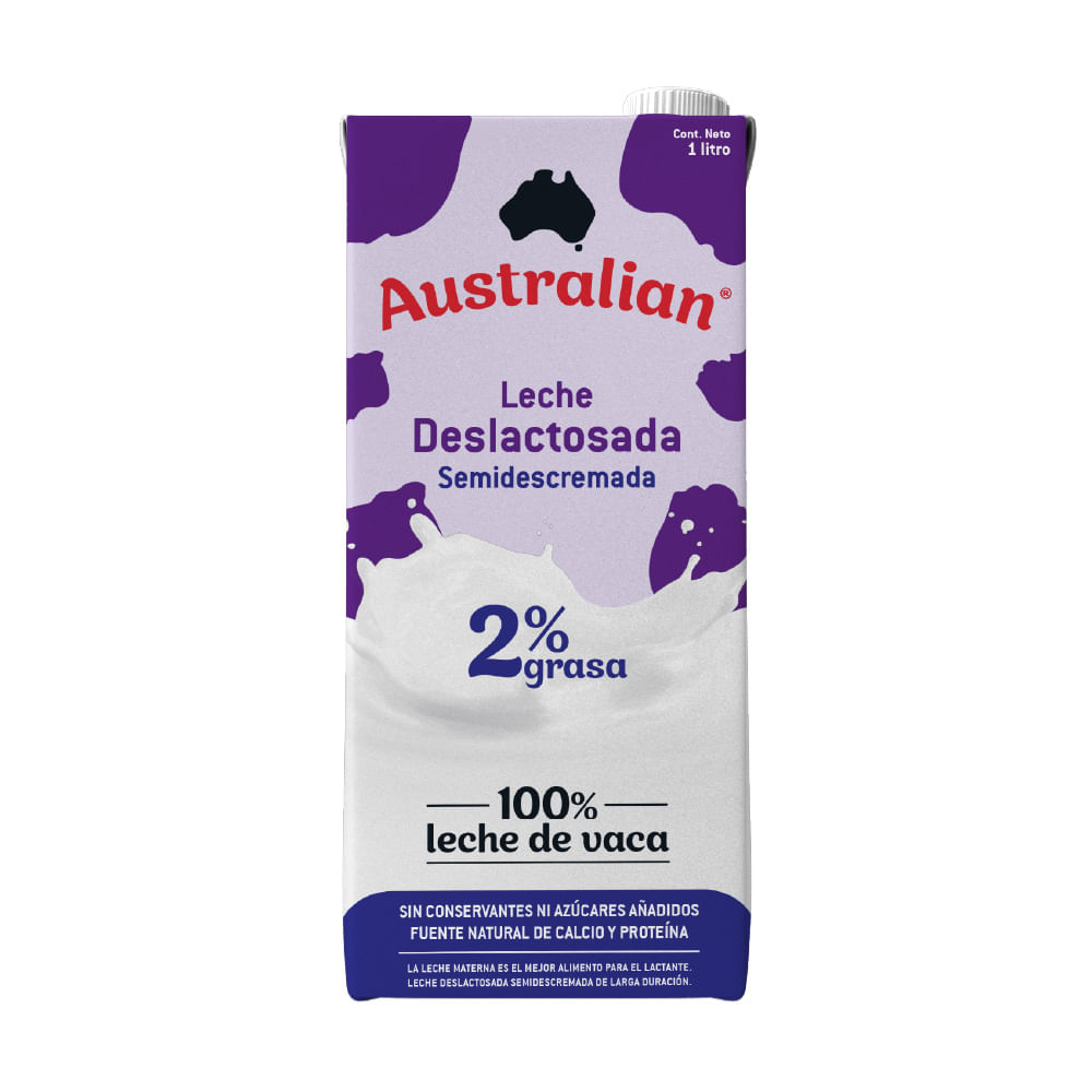 Leche Deslactosada Australian UHT - 1 L