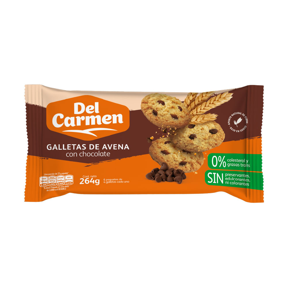 Galleta Avena Con Chocolate Del Carmen