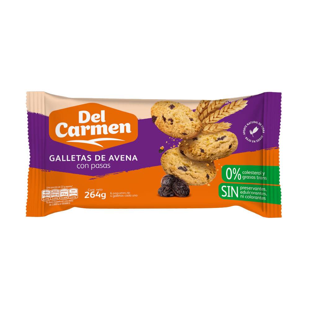 Galleta Avena Con Pasas Del Carmen