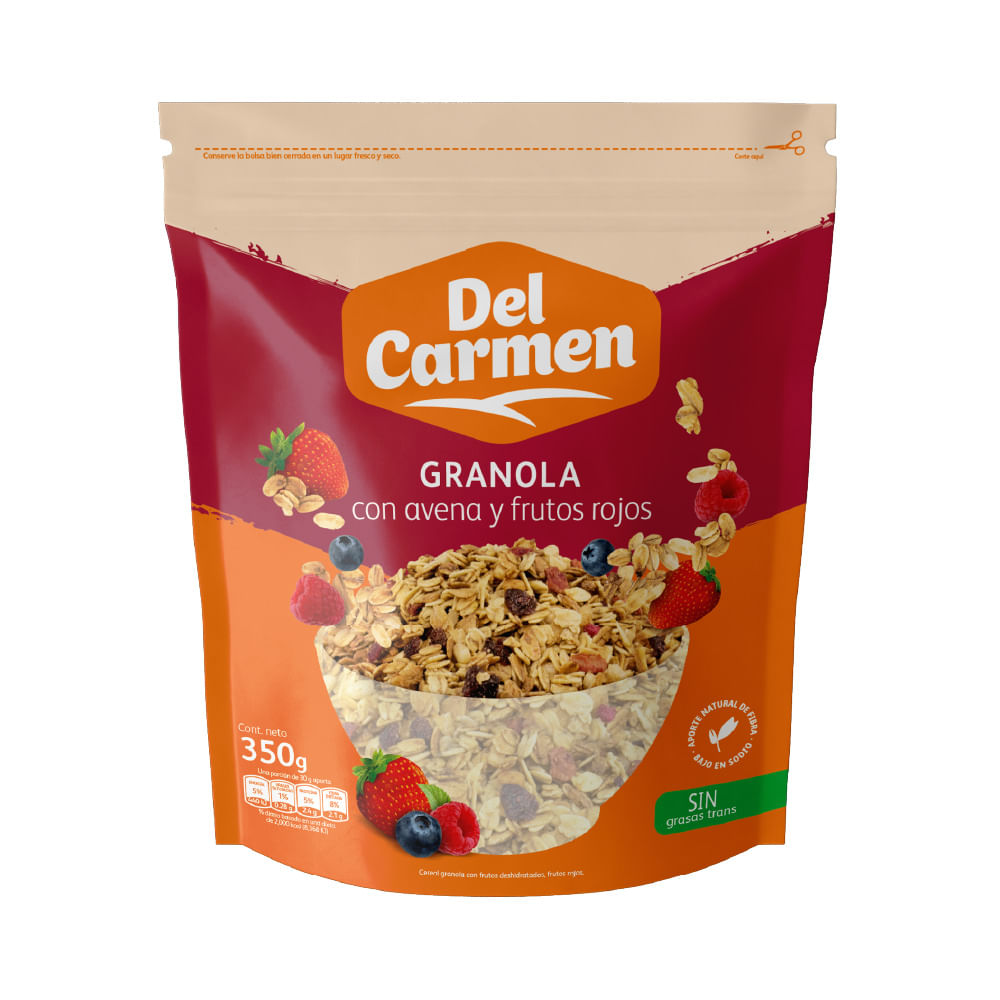 Granola Del Carmen Frutos Rojos - 350 g