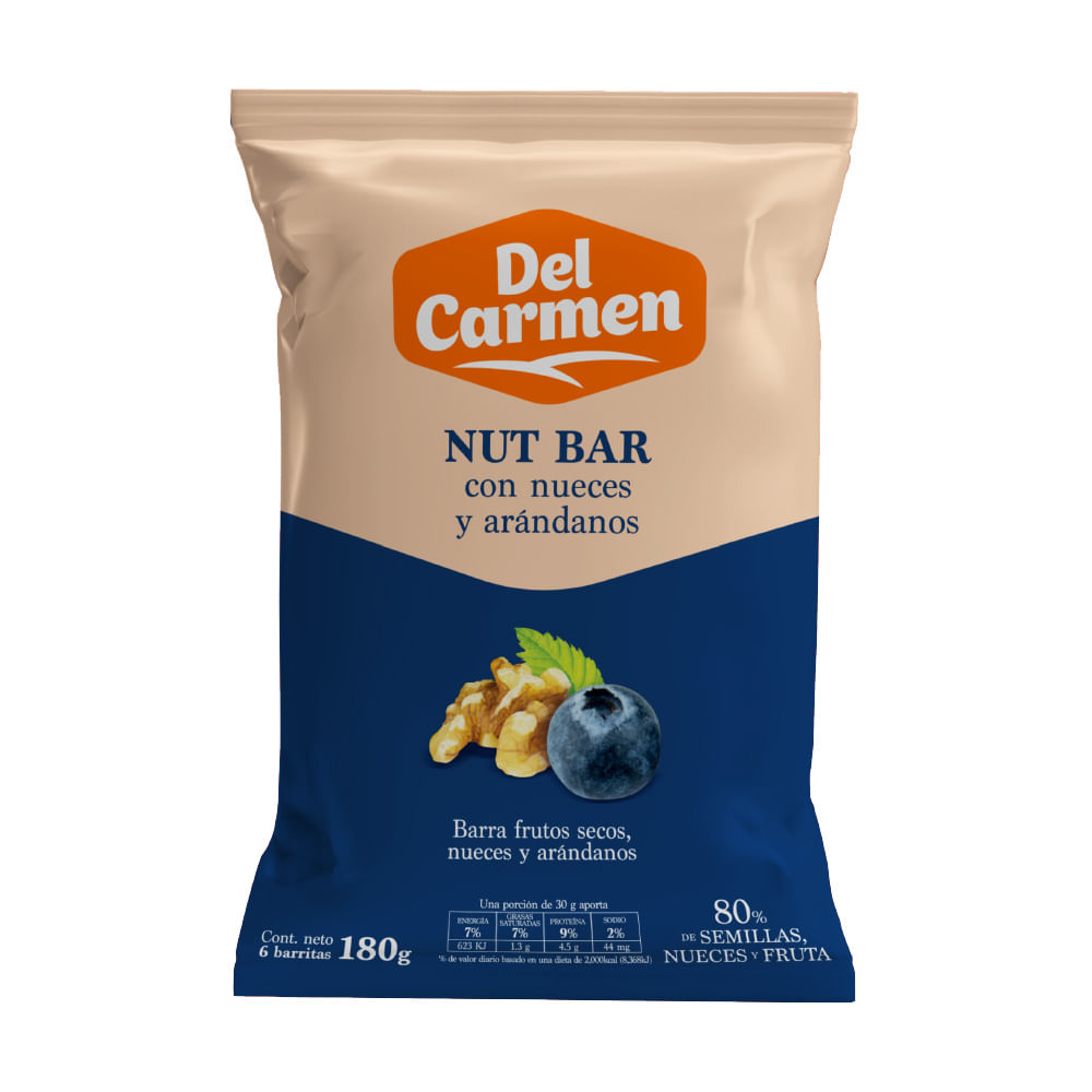 Barras Cereal Nueces Y Arándanos Del Carmen
