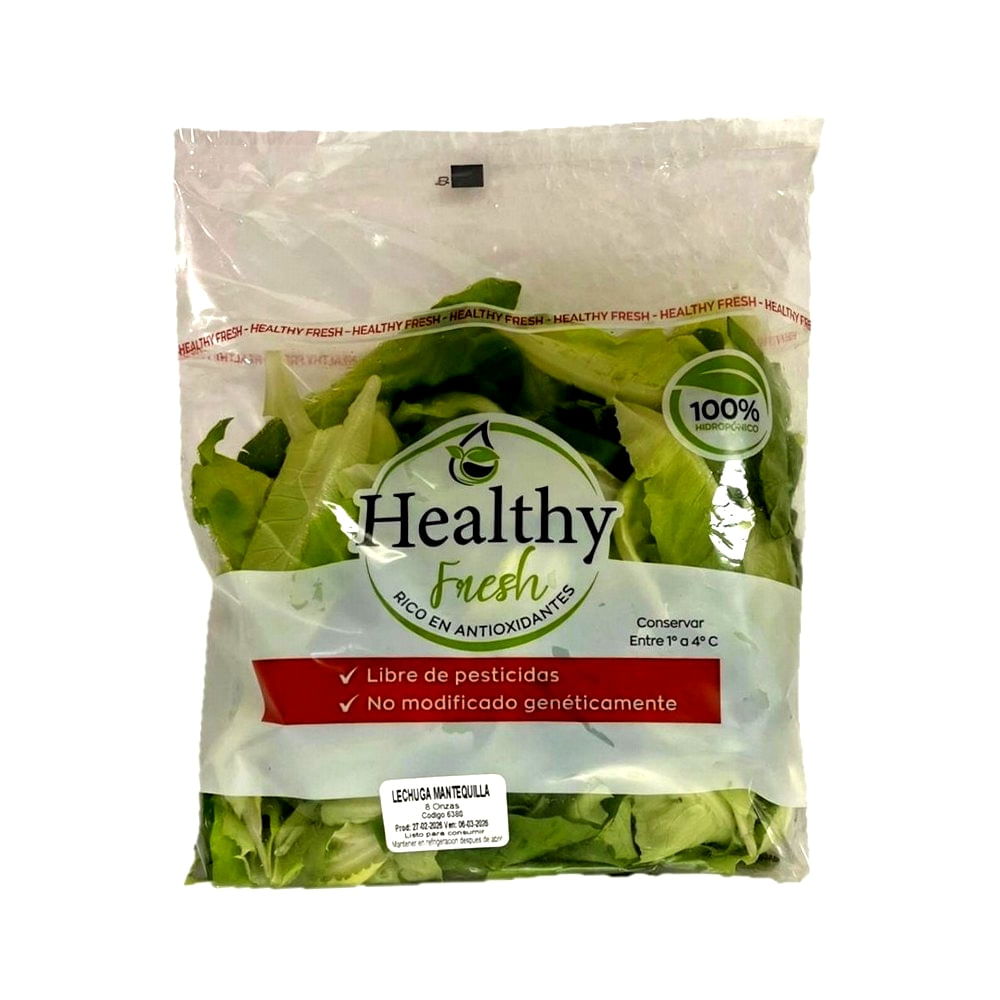 Lechuga Mantequilla Hidropónica Healthy Bolsa