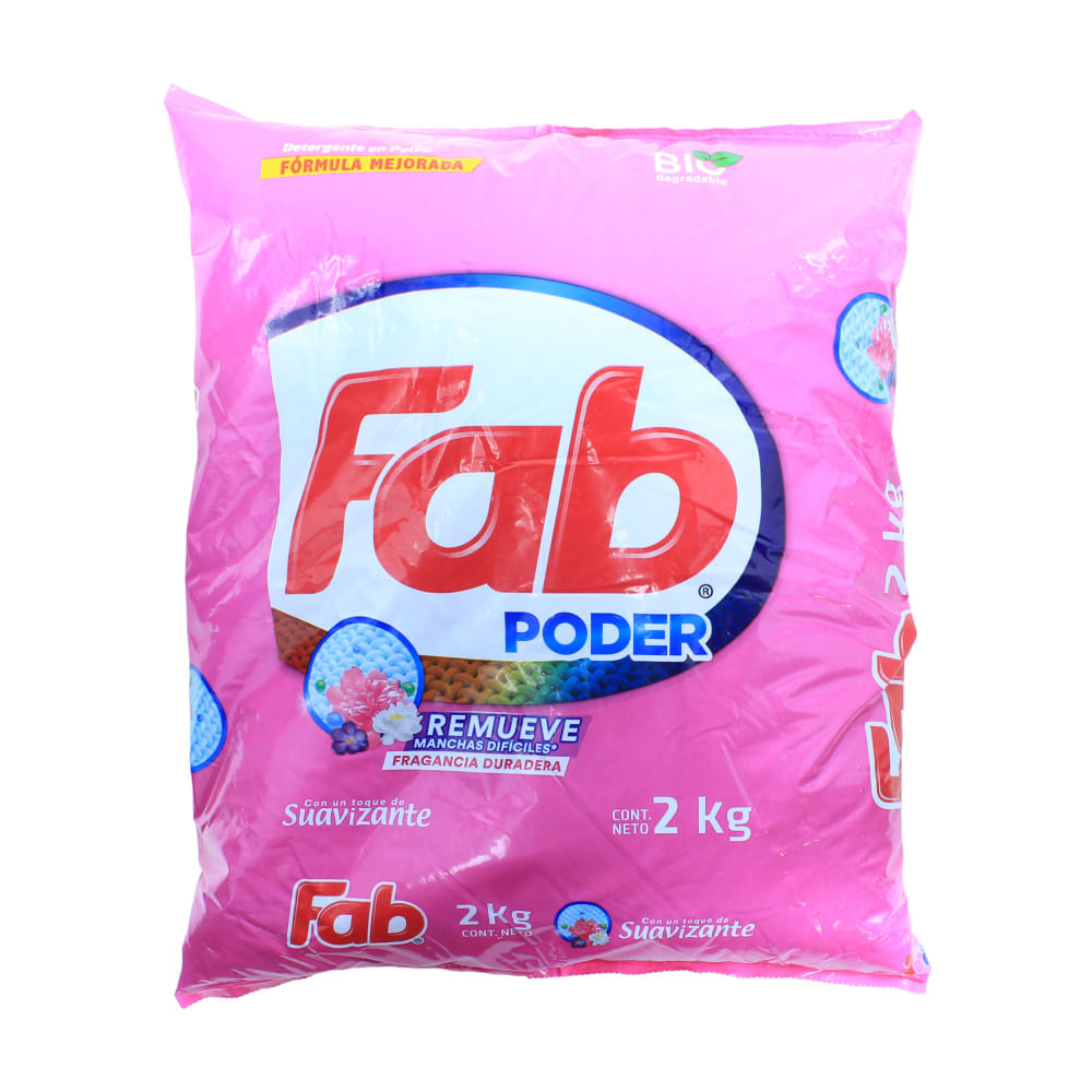 Detergente Polvo Con Suavizante Fab