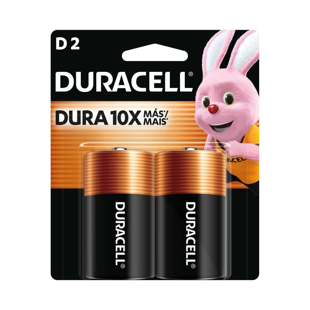 Batería Alcalina D 2 Duracell