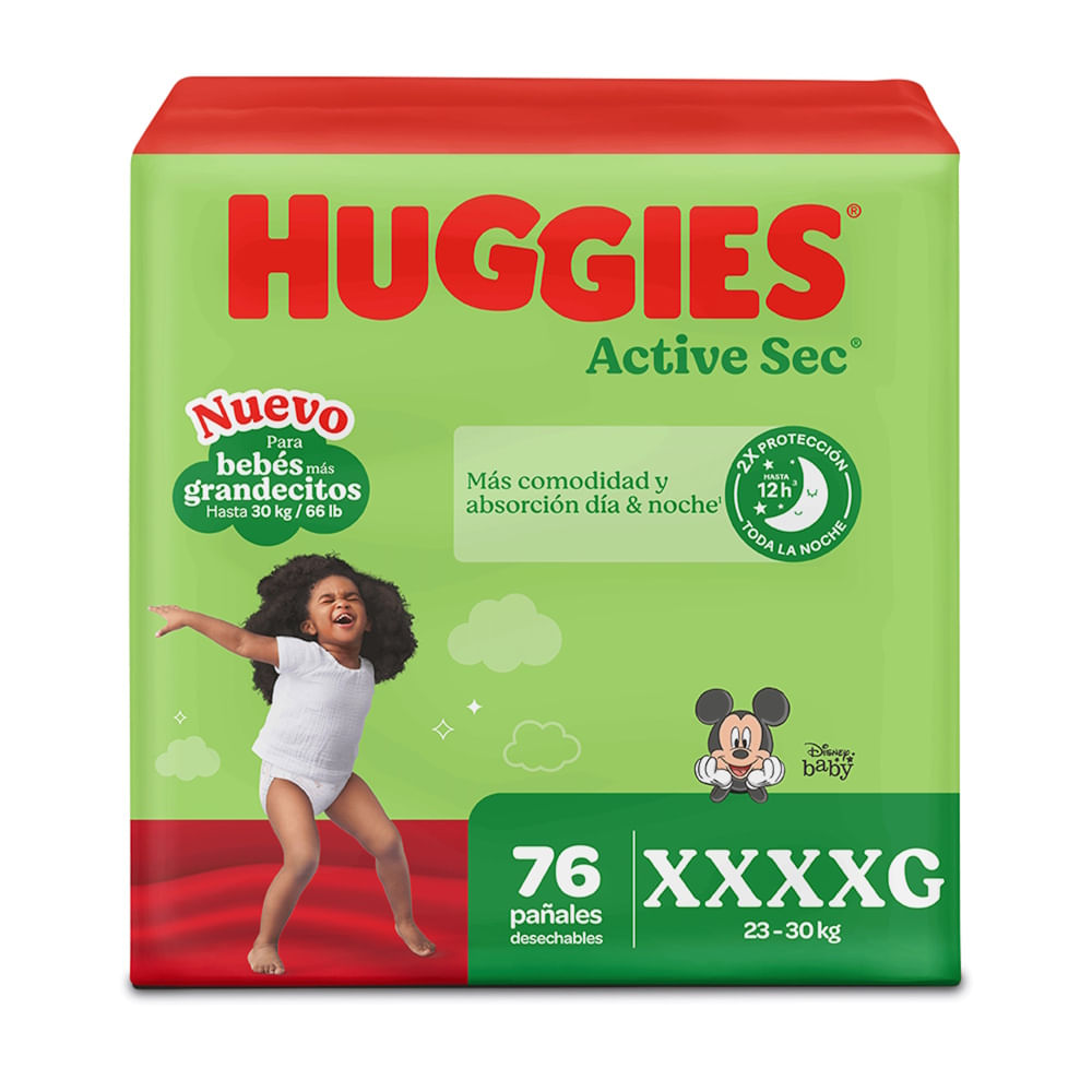 Pañal Desechable Talla XXXXG/7 Active Sec Huggies