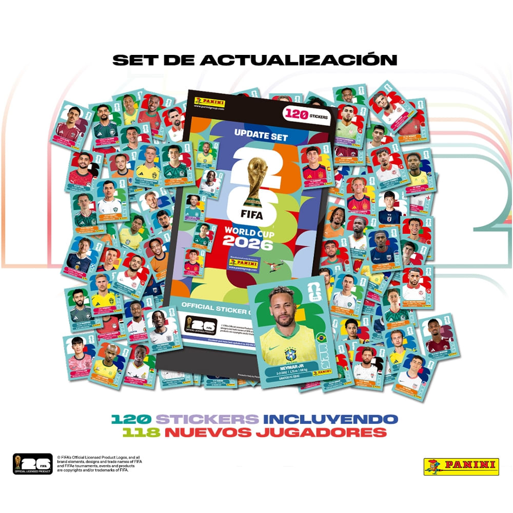 Panini Set Actualización Stickers Copa Munidial Fifa 2026