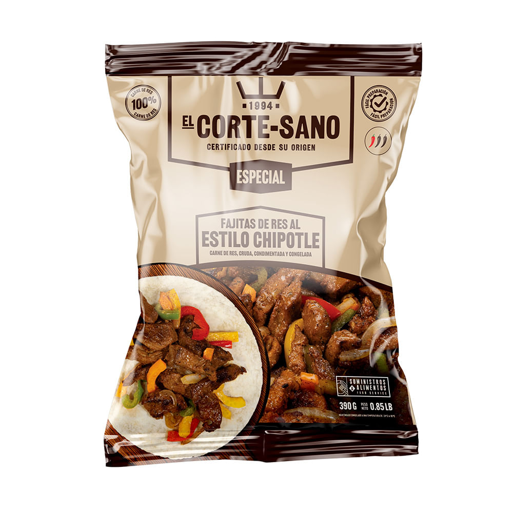 Fajitas De Res Estilo Chipotle El Corte Sano