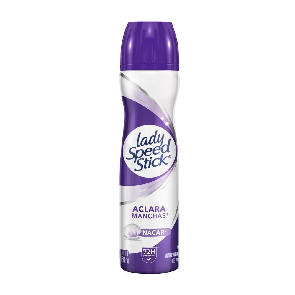 Desodorante Mujer Aclara Manchas Nácar Lady Speed Stick Aerosol