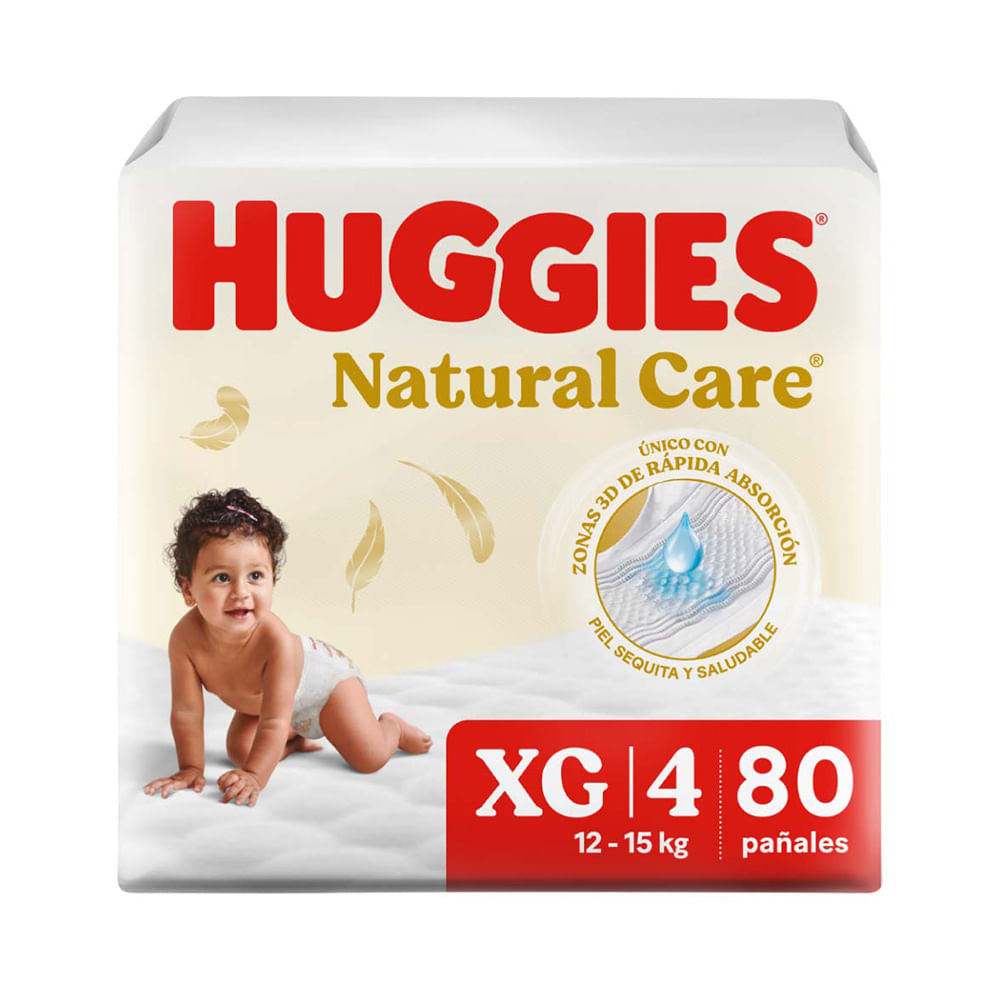 Pañal Desechable Talla XG/4 Natural Care Huggies