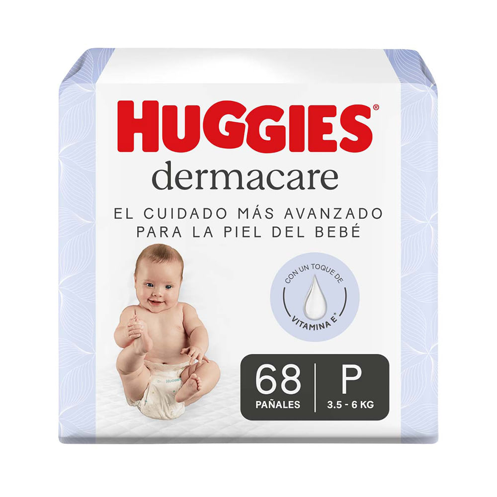 Pañal Desechable Talla P/1 Dermacare Huggies