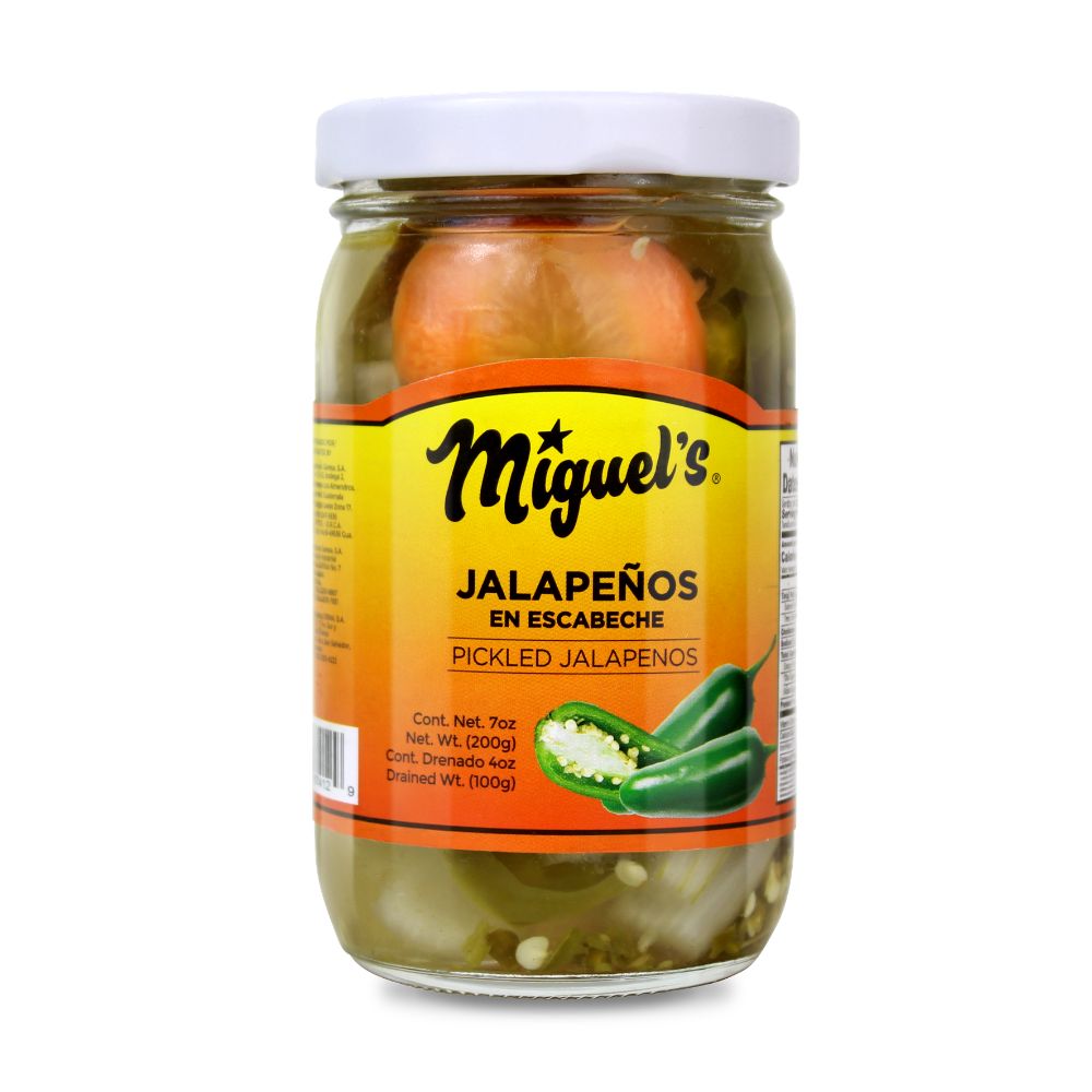 Chiles Jalapeños Rodajas Escabeche Miguels