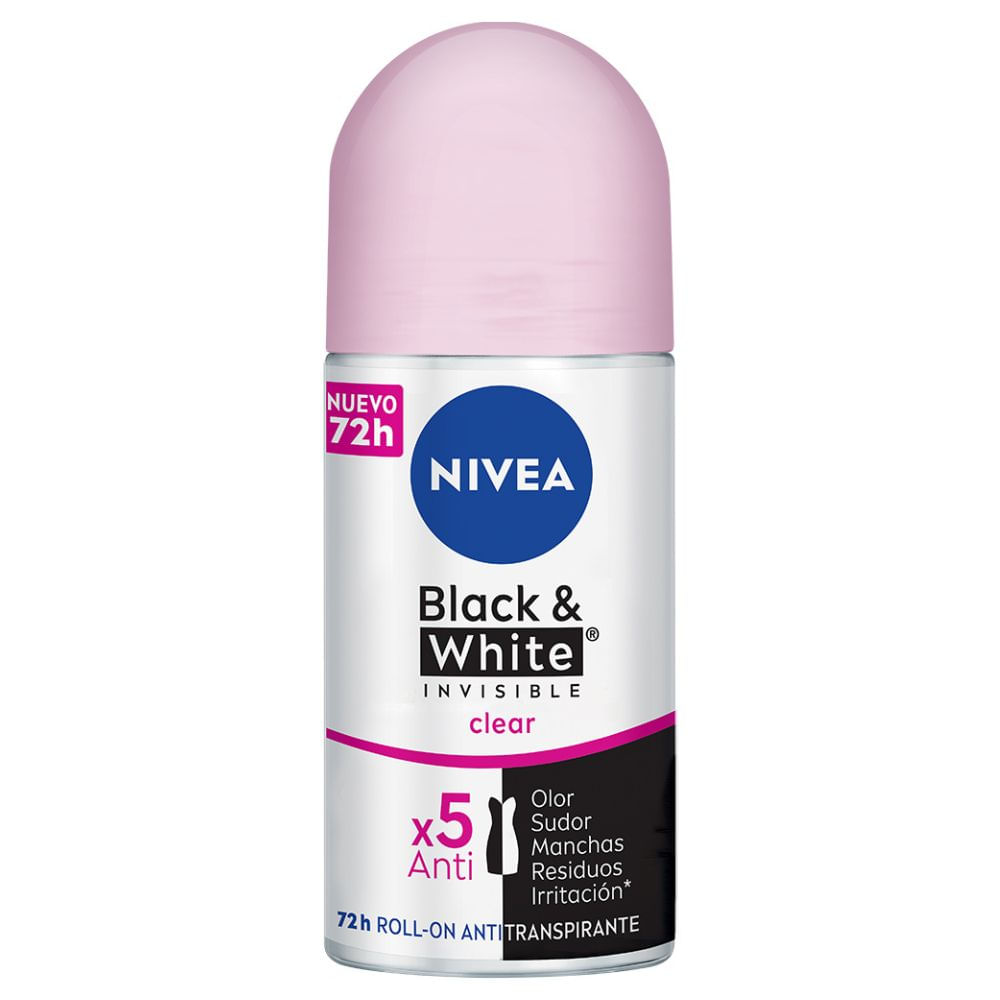 Desodorante Mujer Clear B&W Nivea Roll On