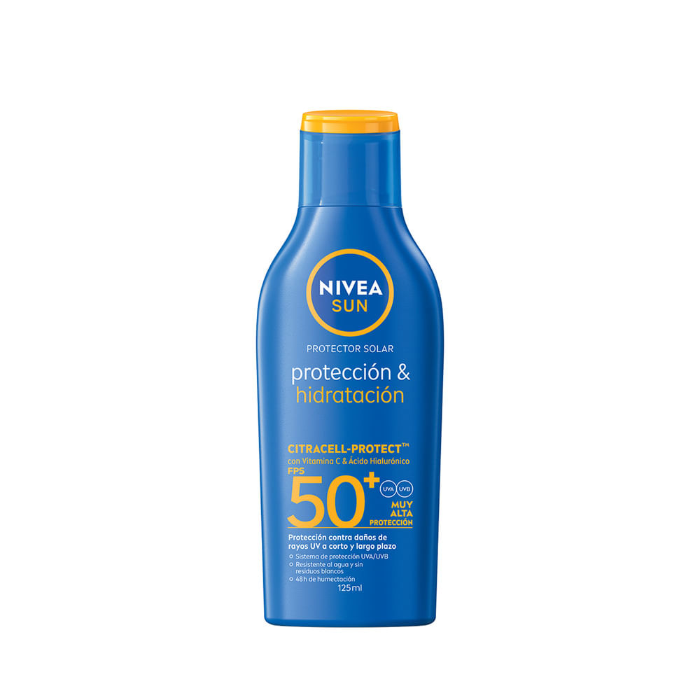Bloqueador Hidratante Crema FPS 50+ Nivea Sun