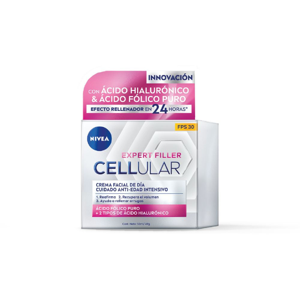 Crema Facial Cellular Antiedad Dia FPS 30 Nivea
