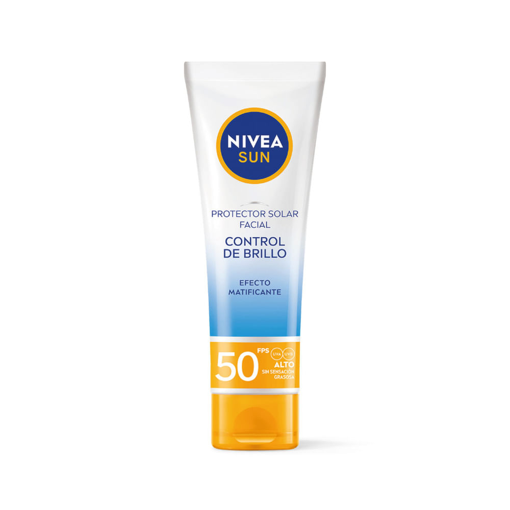 Bloqueador Crema Rostro Control Brillo Nivea Sun