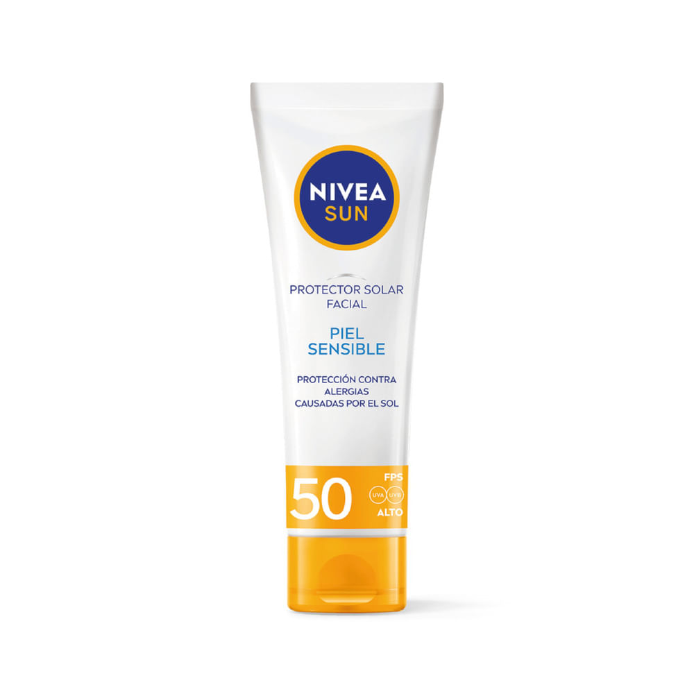Bloqueador Crema Facial Piel Sensible Spf 50 Nivea