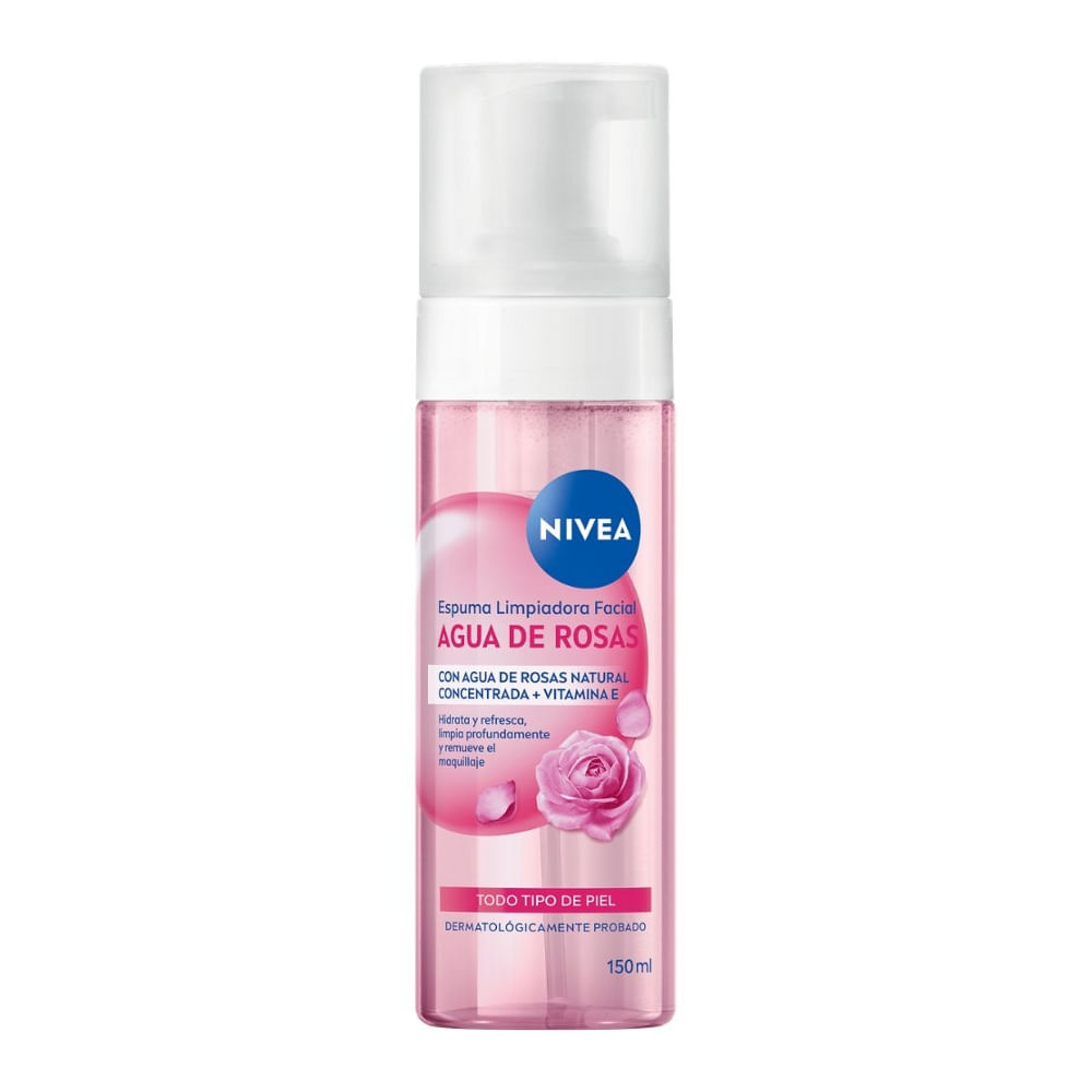 Espuma Limpiadora Facial Agua De Rosas Nivea
