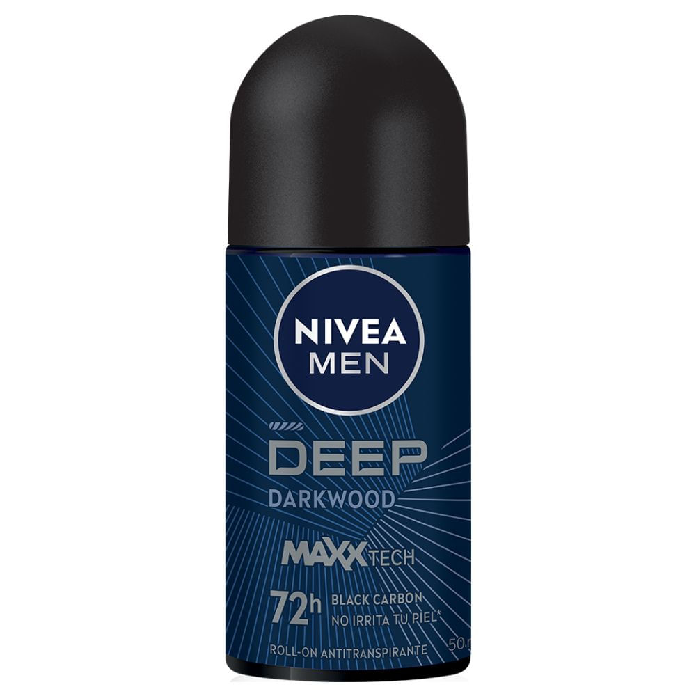 Desodorante Hombre Deep Darkwood Nivea Roll On