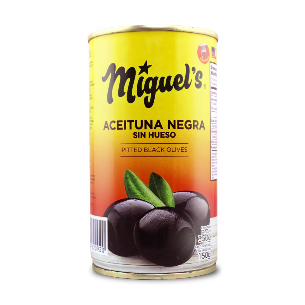 Aceitunas Negras Sin Hueso Miguels