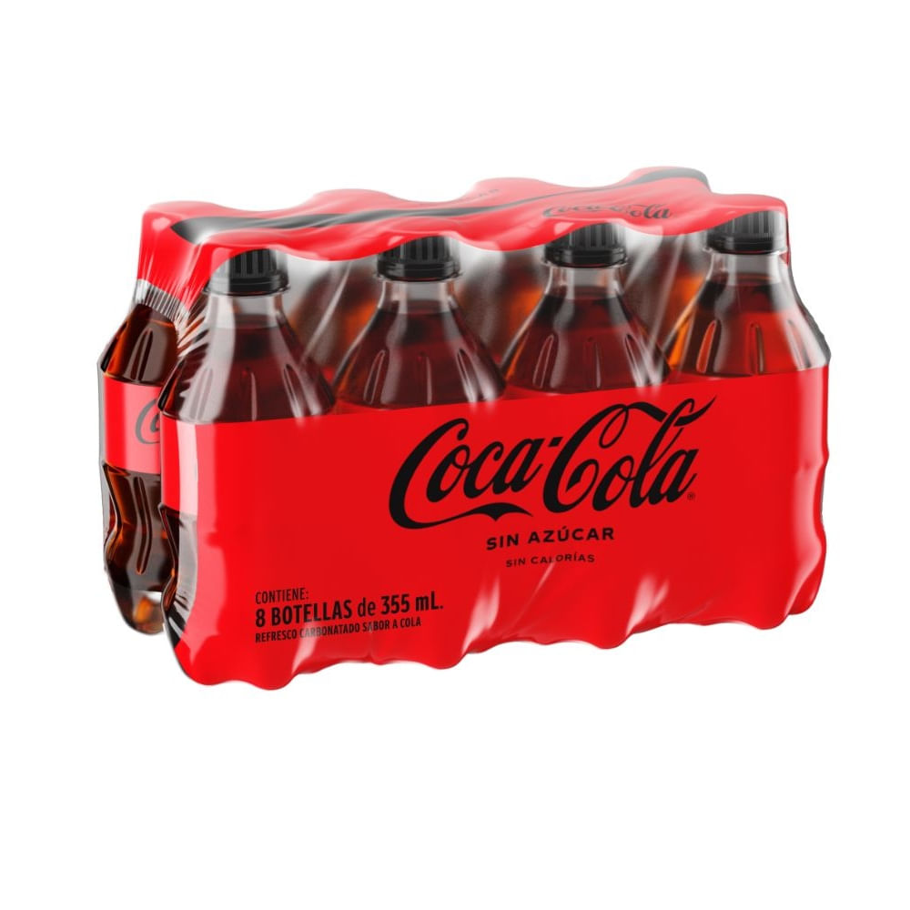 Gaseosa Coca Cola Sin Azúcar 8pack