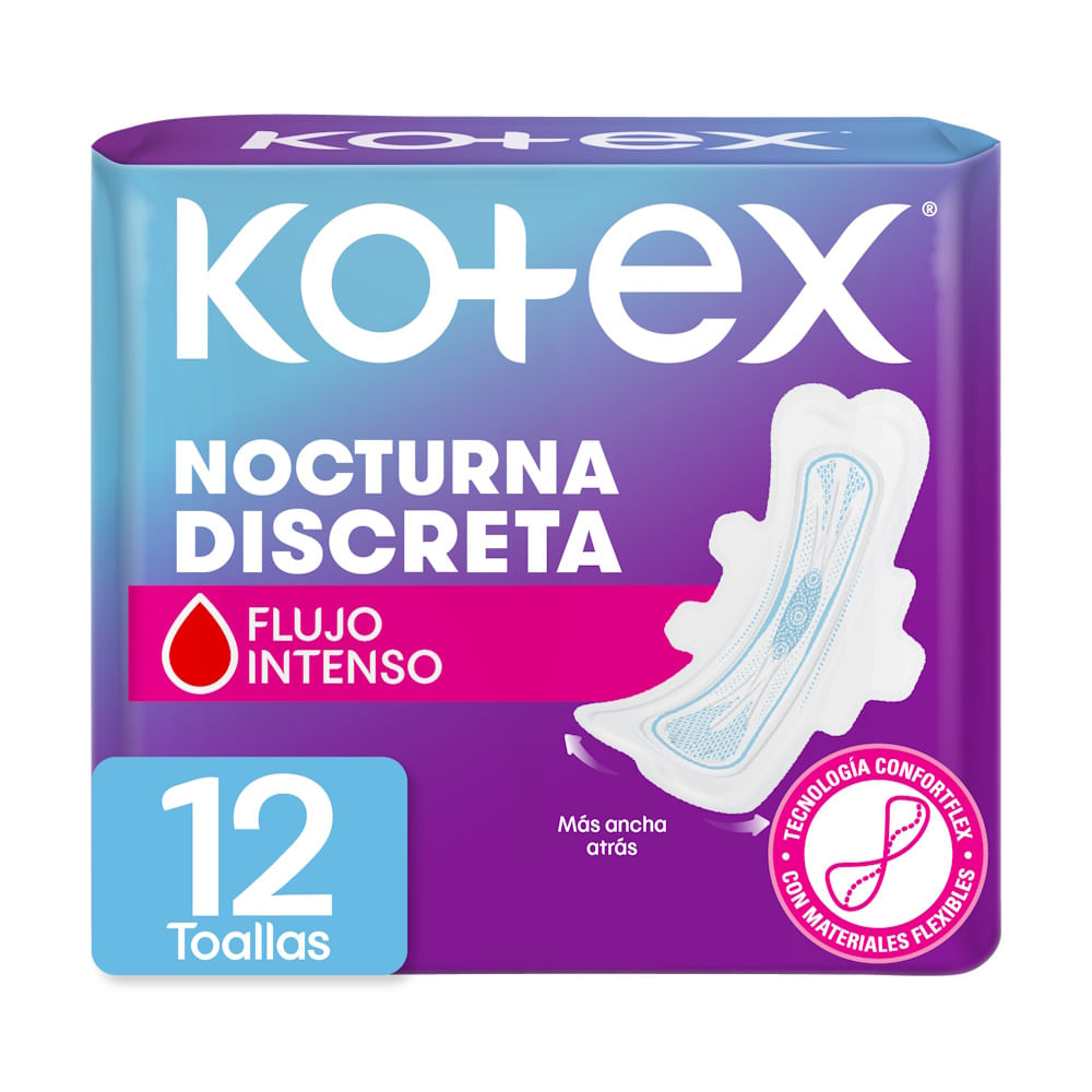 Toalla Femenina Nocturna Discreta Kotex
