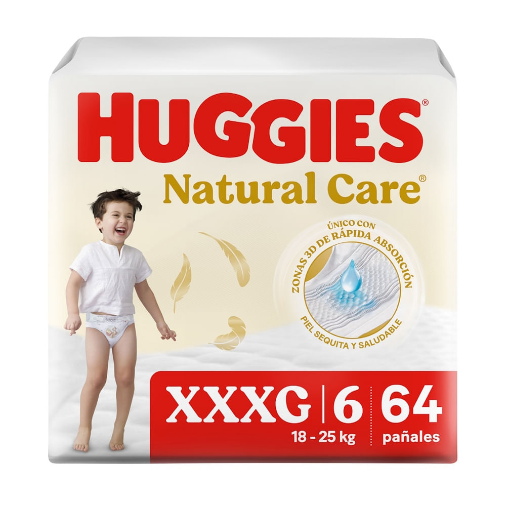 Pañal Desechable Talla XXXG/6 Natural Care Huggies